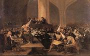Francisco Goya Inquisition Scene oil